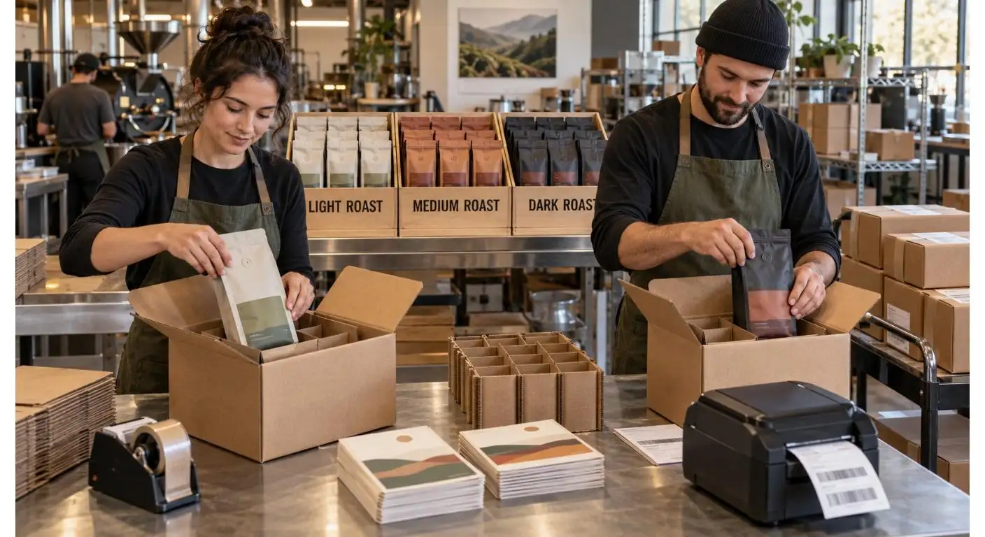 Kaffee-Abonnementbox-Verpackung