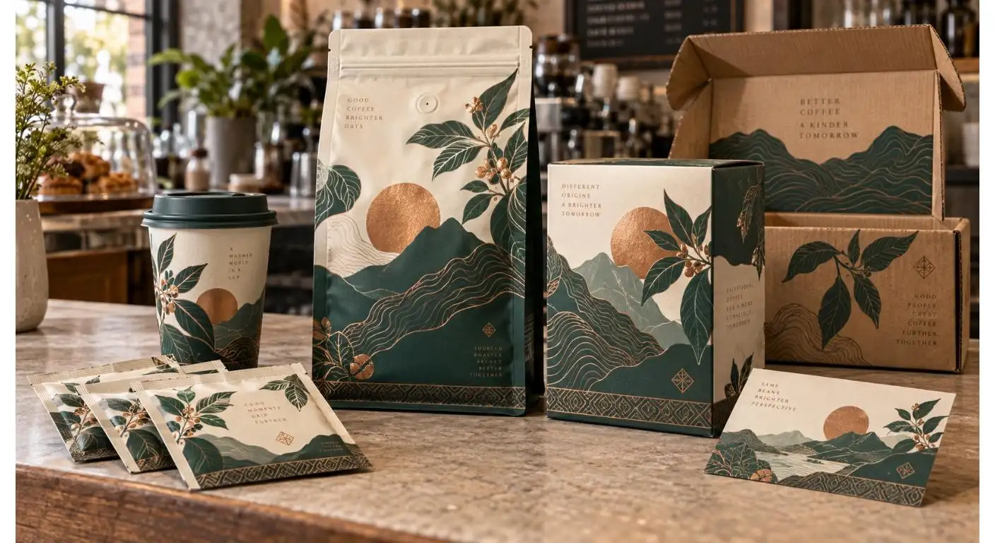 maßgefertigte Kaffeeverpackung