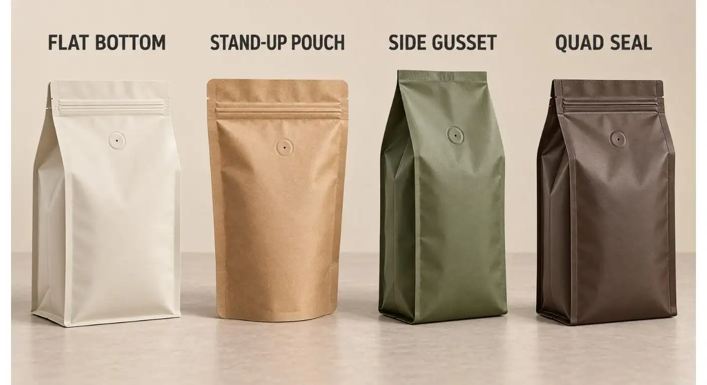 Maßgeschneiderte Kaffeeverpackungsbeutel im Großhandel