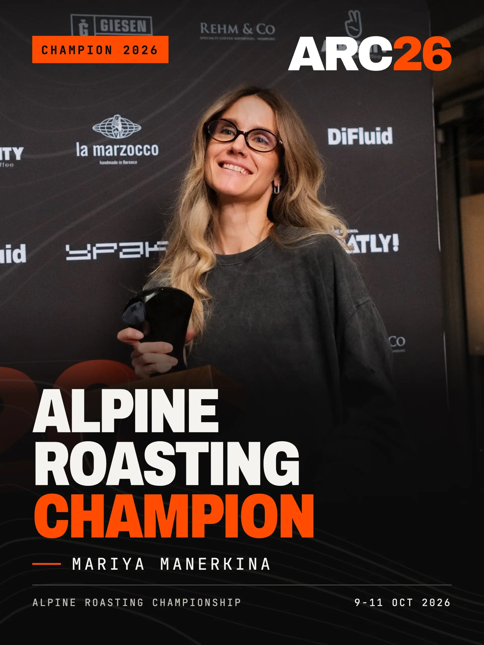 Alpine Röstmeisterschaft 2026 Sieger mit der Champion-Trophäe
