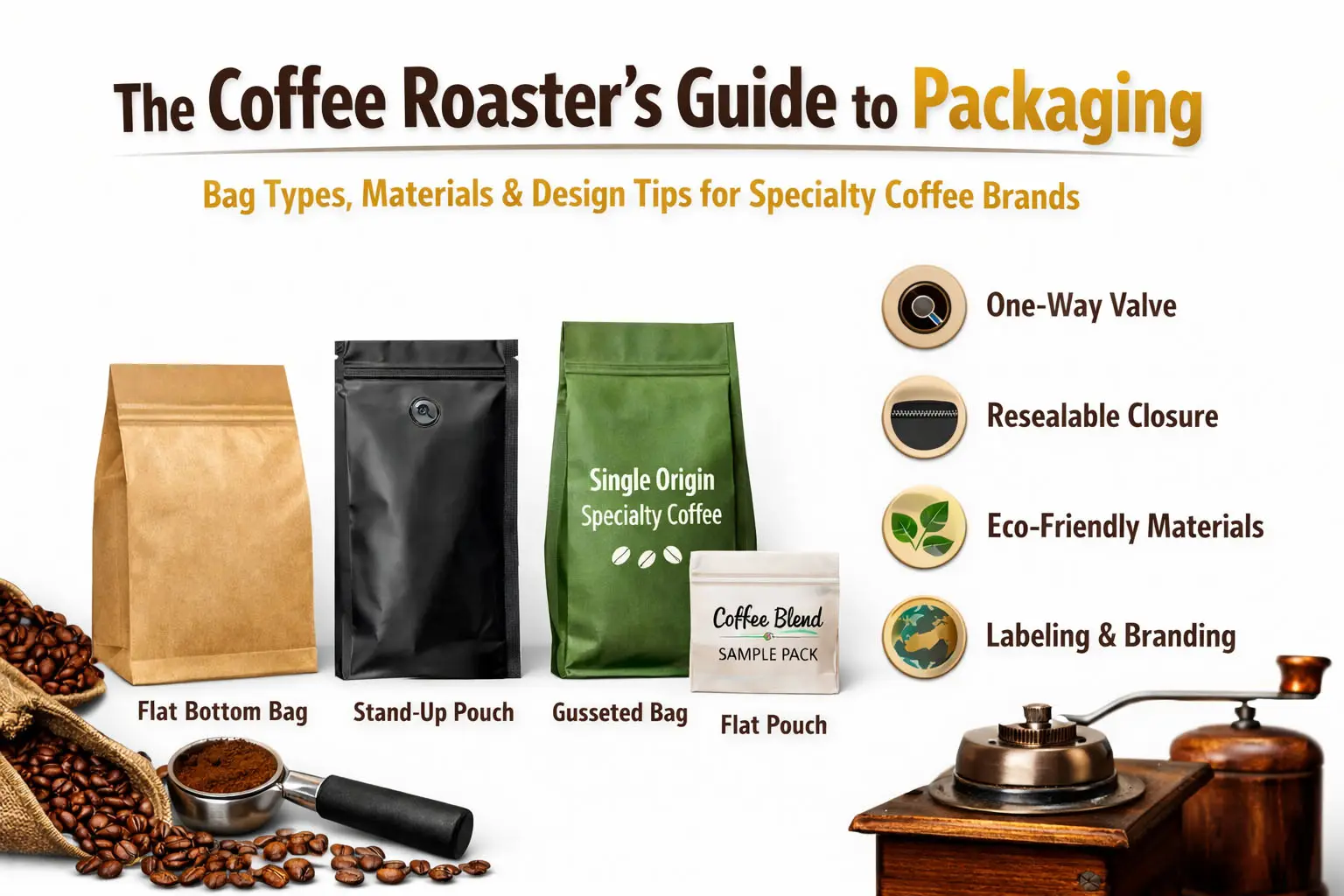 Der ultimative Leitfaden des Kaffeerösters zur Kaffeeverpackung