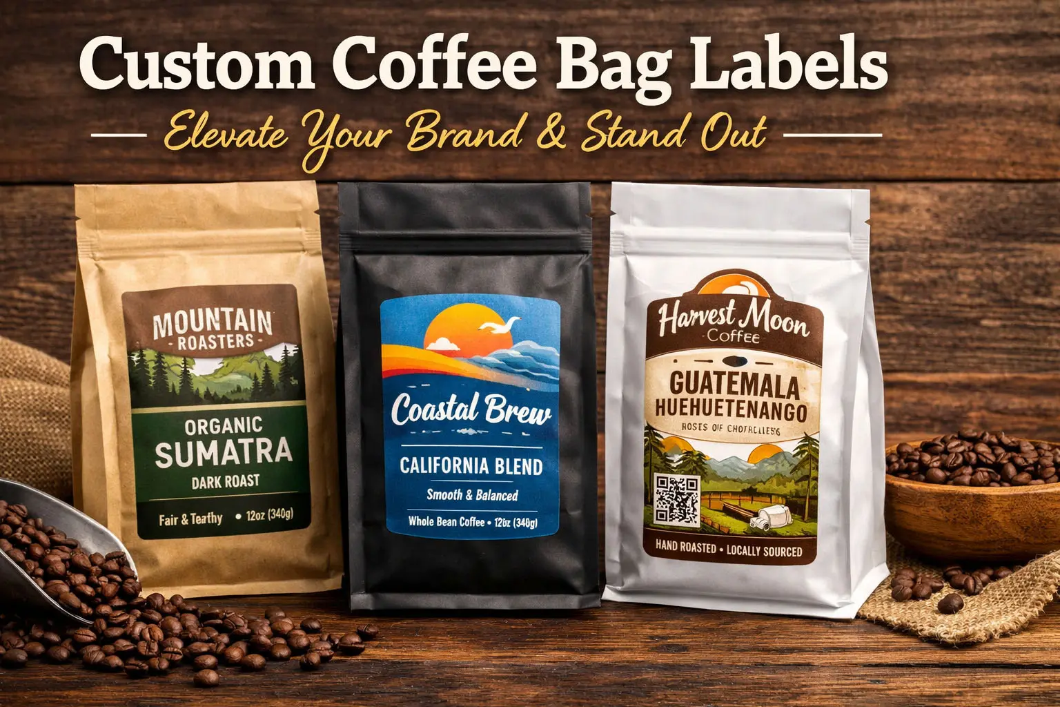 Warum individuelle Kaffeebeutel-Etiketten für Ihre Marke und Ihren Verkauf wichtig sind