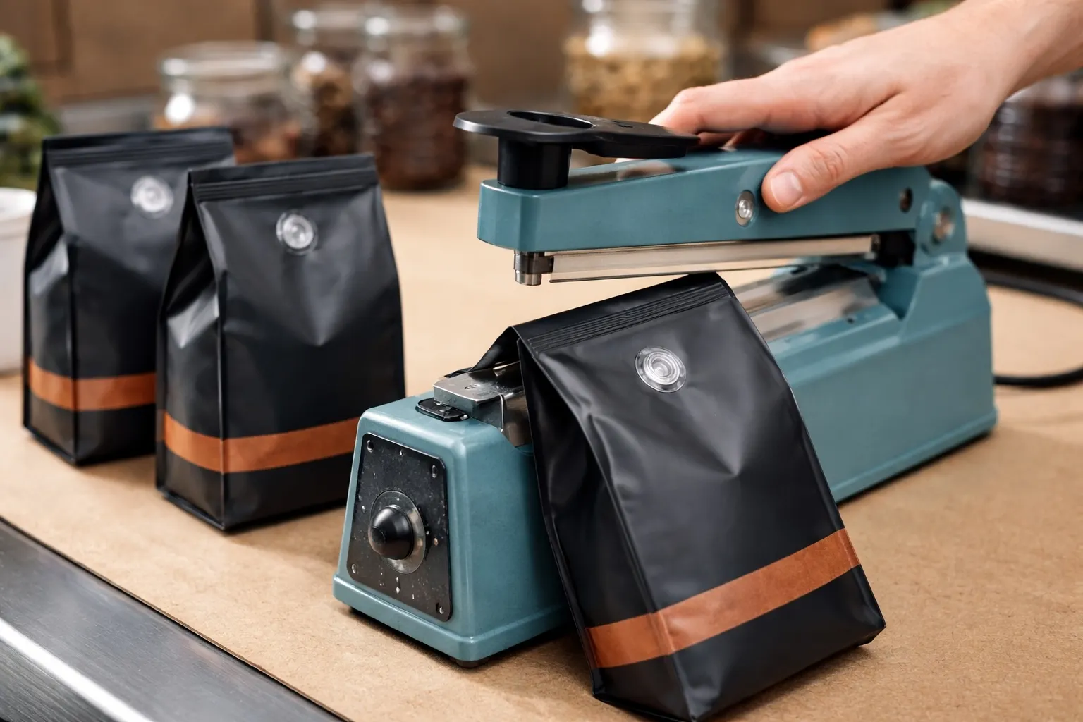 Kaffeeverpackungsbeutel-Versiegelungsmaschine
