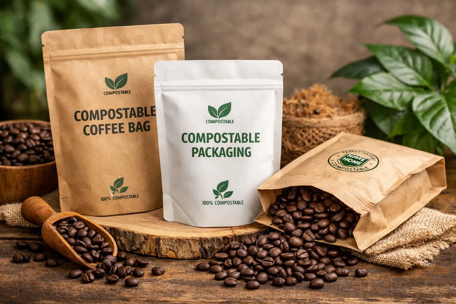 Haltbarkeit kompostierbarer Kaffeeverpackungen