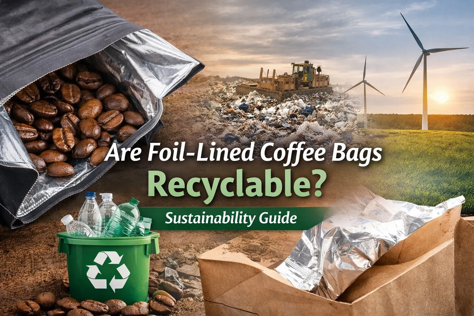 Sind mit Folie ausgekleidete Kaffeebeutel recycelbar?