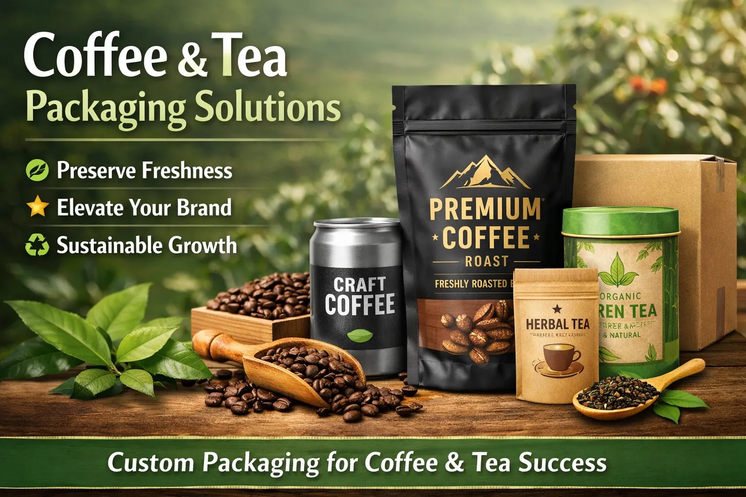 Premium-Kaffee- und Teeverpackungslösungen
