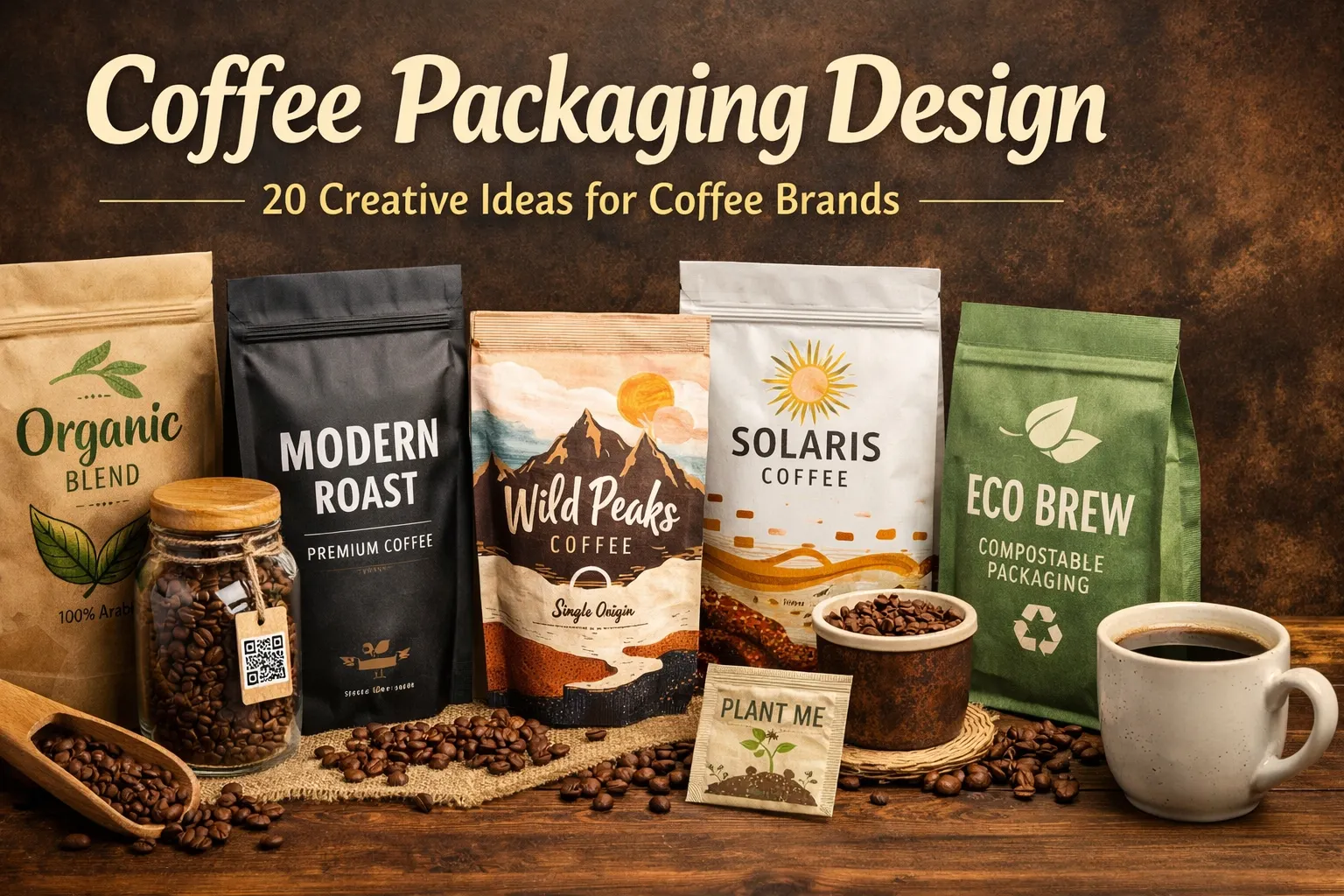 Kaffeeverpackungsdesign: 20 Kreative Ideen für Kaffeemarken