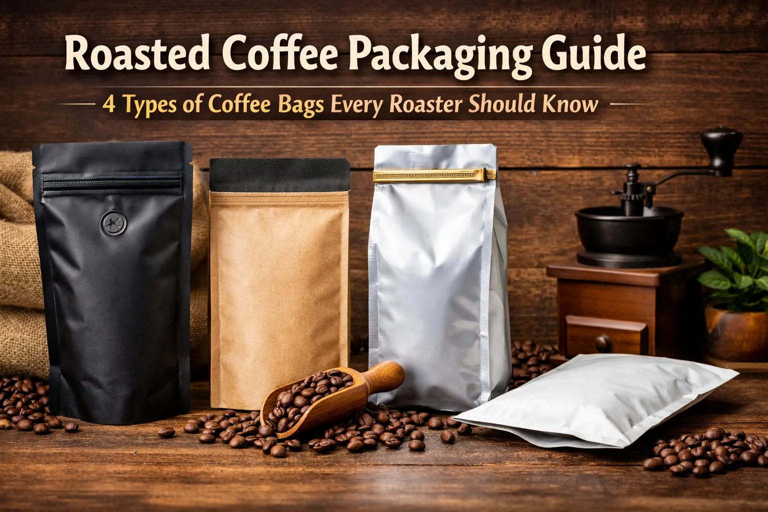 Vier Arten von Kaffeeverpackungsbeuteln