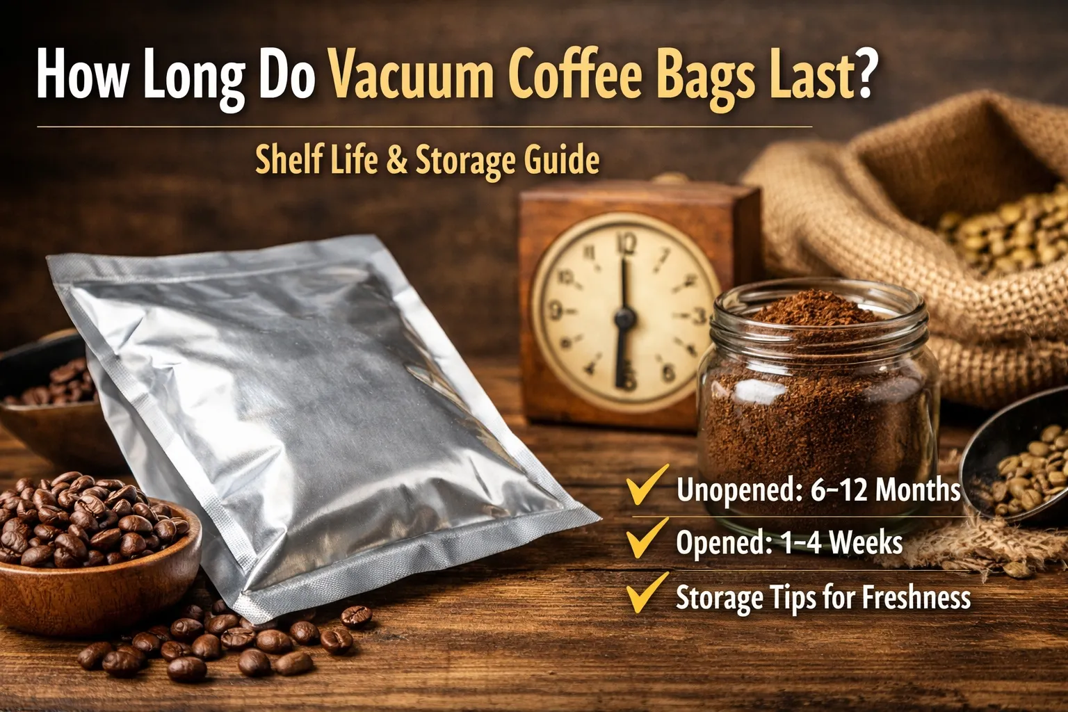 Wie lange halten Vakuum-Kaffeebeutel?