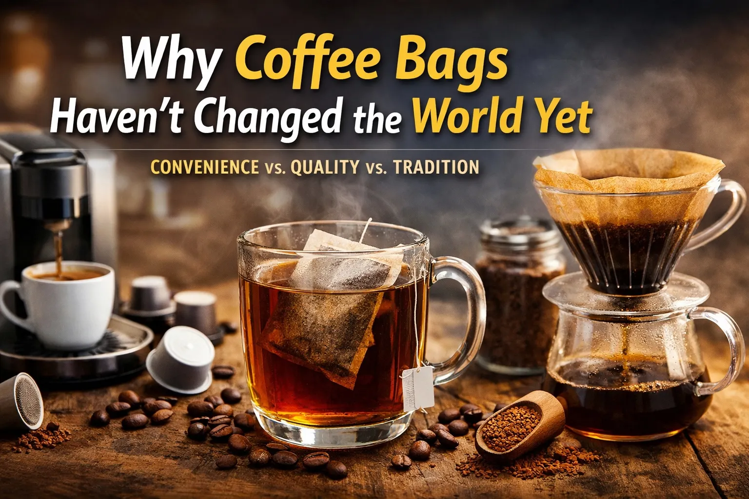 Warum Kaffeetüten die Welt noch nicht verändert haben