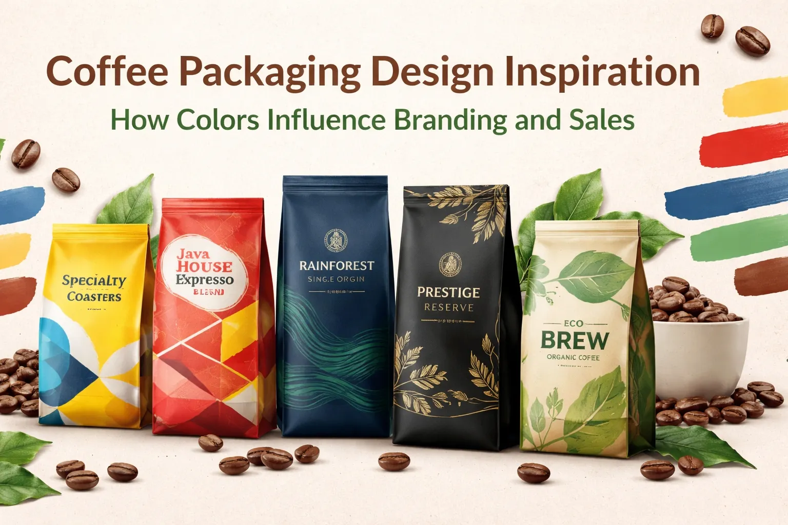Das Design der Kaffeeverpackung: Warum Farbe wichtig ist.