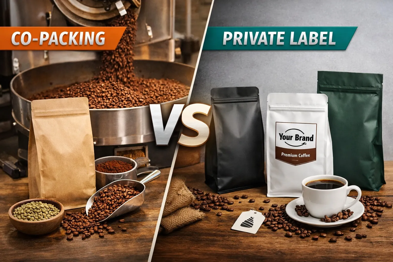 Co-Packing vs. Private-Label-Kaffeeverpackung