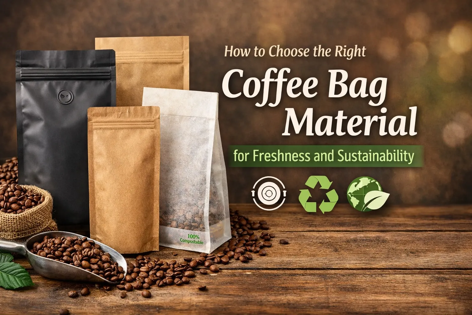 Wie man das beste Kaffeeverpackungsmaterial auswählt