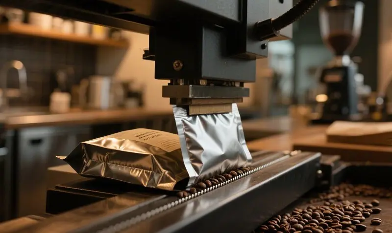 Wie verschließt man Kaffeebeutel?
