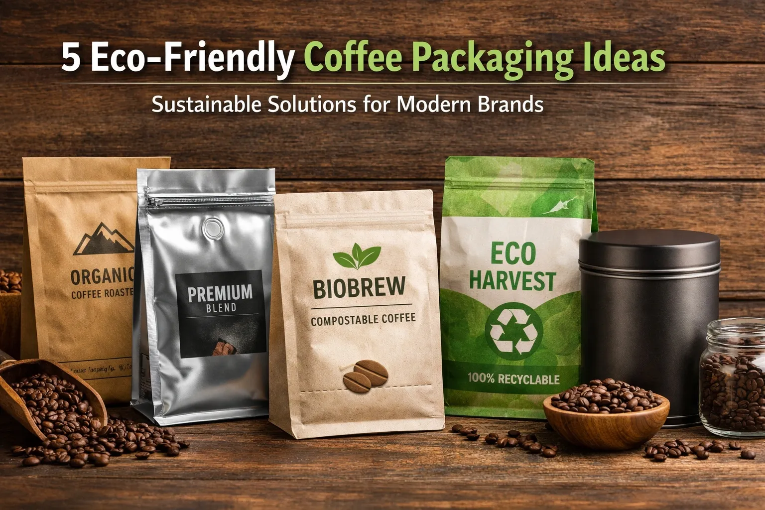 Umweltfreundliche Kaffeebeutel-Ideen für moderne Marken
